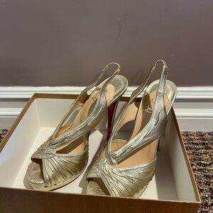 Christian Louboutin Fortuna 140 Calf Laminato Size 9.5